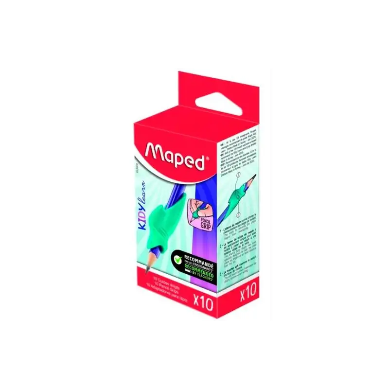 (853900) MAPED GRIP GUÍA DE DEDOS KIDY LEARN VERDE CAJA 10 UD