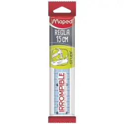 (245320) MAPED STUDY REGLA 15CM IRROMPIBLE TRANSLÚCIDA