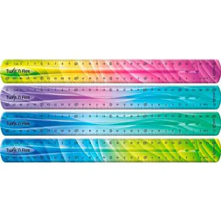 (279315) MAPED REGLA T&F DECORADAS DOBLE GRADUACIÓN 30 CM COLORES SURTIDOS