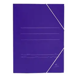 (1045) MARIOLA CARPETA CARTÓN BÁSICA 500GR CUARTO C/GOMAS SOLAPA 24X19CM CARTÓN MATE AZUL