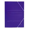 (1080) MARIOLA CARPETA CARTÓN SENCILLA 500 GR GOMAS FOLIO AZUL MATE -20U-