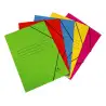 (1085AM) MARIOLA CARPETA CARTÓN 500 GR SOLAPA GOMAS FOLIO MATE AMARILLO -20U-
