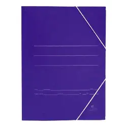 (1089) MARIOLA CARPETA CARTÓN BÁSICA 500GR GOMAS BOLSA FOLIO 34X25CM CARTÓN MATE AZUL -20U-