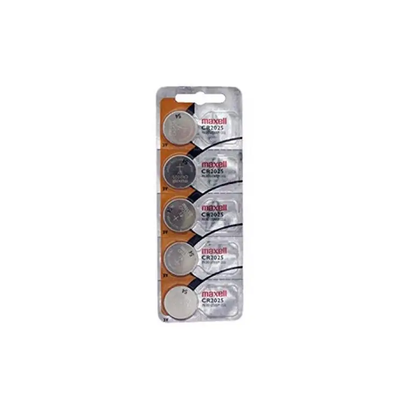 (CR2025 E-B5 MXL) MAXELL PILAS PLANAS DE LITIO 3V - CR2025 -PACK 5-
