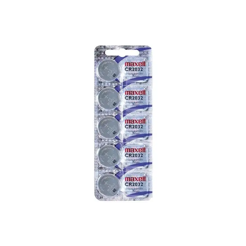 (CR2032 E-B5 MXL) MAXELL PILAS PLANAS DE LITIO 3V - CR2032 -PACK 5-
