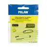 (411261050) MILAN BLOC NOTAS ADHESIVAS REMOVIBLES 50H 76X76 PLÁSTICO TRANSLÚCIDAS AMARILLO FLUORESCENTE