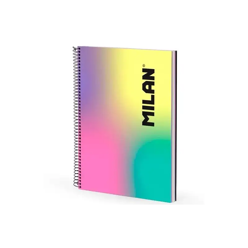 (57142E120SN) MILAN CUADERNO ESPIRAL A4 90H 120GR LÍNEA 7MM TAPA DURA COLECCIÓN SUNSET