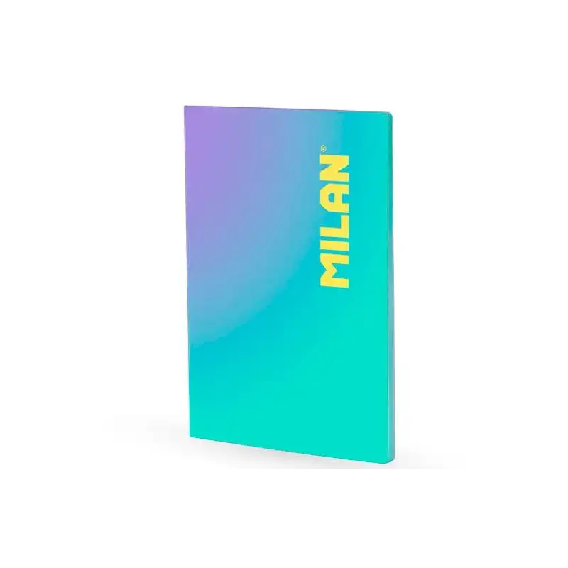 (57243L48SNGR) MILAN LIBRETA ENCOLADA A4 48H PAPEL 95GR CUADRICULA 5X5 COLECCIÓN SUNSET TURQUESA