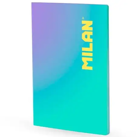 (57243L48SNGR) MILAN LIBRETA ENCOLADA A4 48H PAPEL 95GR CUADRICULA 5X5 COLECCIÓN SUNSET TURQUESA