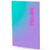 (57243L48SNPR) MILAN LIBRETA ENCOLADA A4 48H PAPEL 95GR CUADRICULA 5X5 COLECCIÓN SUNSET LILA
