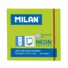 (85433) MILAN BLOC NOTAS ADHESIVAS REMOVIBLES 100H 76X76 VERDE FLUORESCENTE