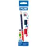 (0702312) MILAN LÁPICES BICOLOR AZUL/ROJO CAJA 12UD