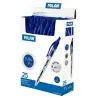 (17651225) MILAN BOLÍGRAFO P1 CUERPO TRANSPARENTE AZUL -CAJA 25U-