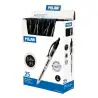 (17652225) MILAN BOLÍGRAFO P1 CUERPO TRANSPARENTE NEGRO -CAJA 25U-