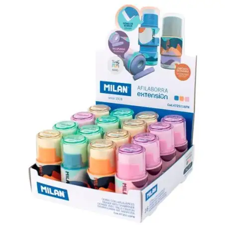 (4725116FN) MILAN AFILABORRA EXTENSIÓN SERIE THE FUN CAJA EXPOSITORA 16 C/SURTIDOS