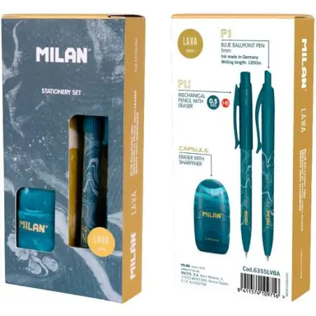 (6355LVBA) MILAN CAJA REGALO SERIE LAVA CON BOLÍGRAFO P1