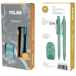 (6355LVGRA) MILAN CAJA REGALO SERIE LAVA CON BOLÍGRAFO P1