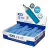 (80051) MILAN MARCADOR FLUORESCENTE FLUO AZUL PUNTA BISELADA CAJA EXPOSITORA 12 UD