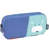(081135FAB) MILAN PORTATODO 3 CREMALLERAS SERIE ESPECIAL FUN ANIMALS AZUL