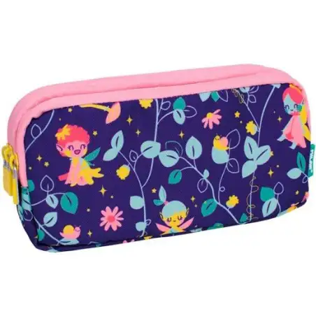 (081135FR) MILAN PORTATODO 3 CREMALLERAS SERIE ESPECIAL FAIRY TALE LILA