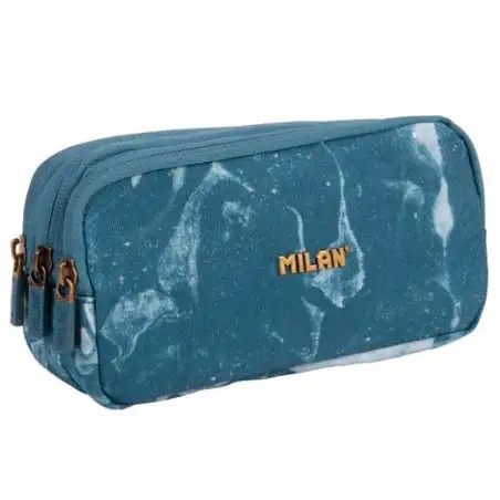 (081135LVB) MILAN PORTATODO 3 CREMALLERAS SERIE LAVA AZUL