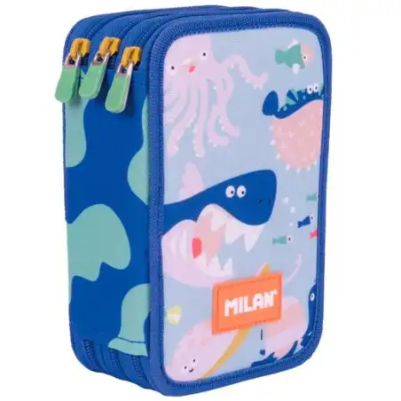(081364BD) MILAN PLUMIER 3 PISOS CON CONTENIDO SERIE ESPECIAL BLUE ODYSSEY