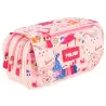 (08149FLC) MILAN PORTATODO 4 CREMALLERAS CON SOLAPA SERIE ESPECIAL FLOWICORN