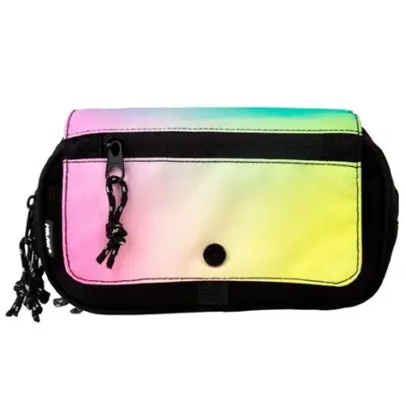 (08149SN) MILAN PORTATODO 4 CREMALLERAS CON SOLAPA SUNSET NEGRO