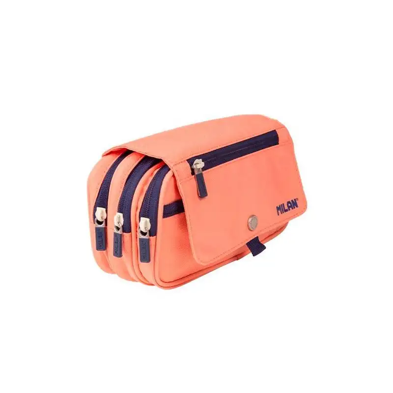 (08149SNCP) MILAN PORTATODO 4 CREMALLERAS CON SOLAPA 1918 ROSA