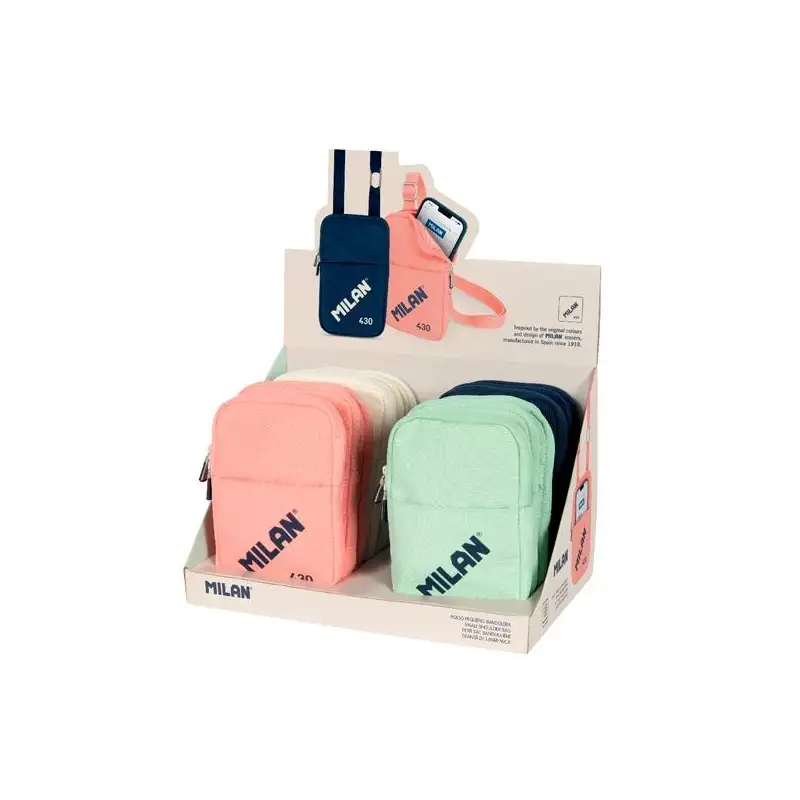(62103SNCD12) MILAN BOLSO PEQUEÑO BANDOLERA SINCE 1918 EXPOSITOR 12 UD C/SURTIDOS