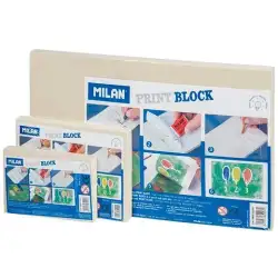 (GMM153009) MILAN PLANCHA DE GRABADO PRINT BLOCK GRANDE 15X30X0