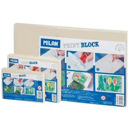 (GMM153009) MILAN PLANCHA DE GRABADO PRINT BLOCK GRANDE 15X30X0
