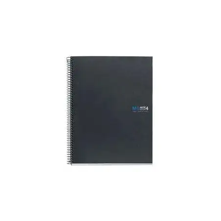 (MR2120) MIQUELRIUS CUADERNO ESPIRAL 160H A5+ 70GR 5X5MM 2 TALADROS MICROPERFORADO 4 BANDAS COLOR T/EXTRADURAS GRAFITO