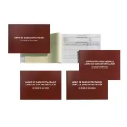 (MR5089) MIQUELRIUS LIBRO DE SUBCONTRATACIÓN OFICIAL CASTELLANO -5U-