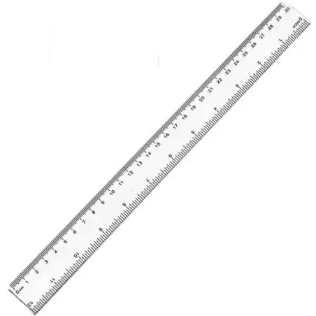 (SCG991) MOLIN REGLA ESCOLAR 30CM TRANSPARENTE