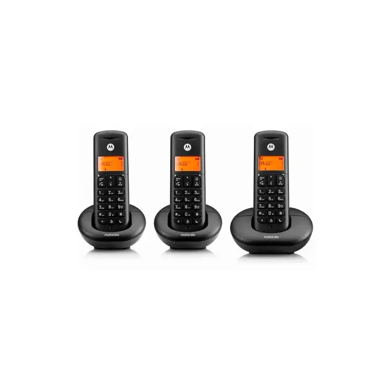 (F52000K50O3AES) MOTOROLA TELEFONO INALAMBRICO E203 NEGRO DECT TRIO