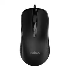 (MOUSB1014) NILOX RATÓN CABLE USB 2400DPI NEGRO