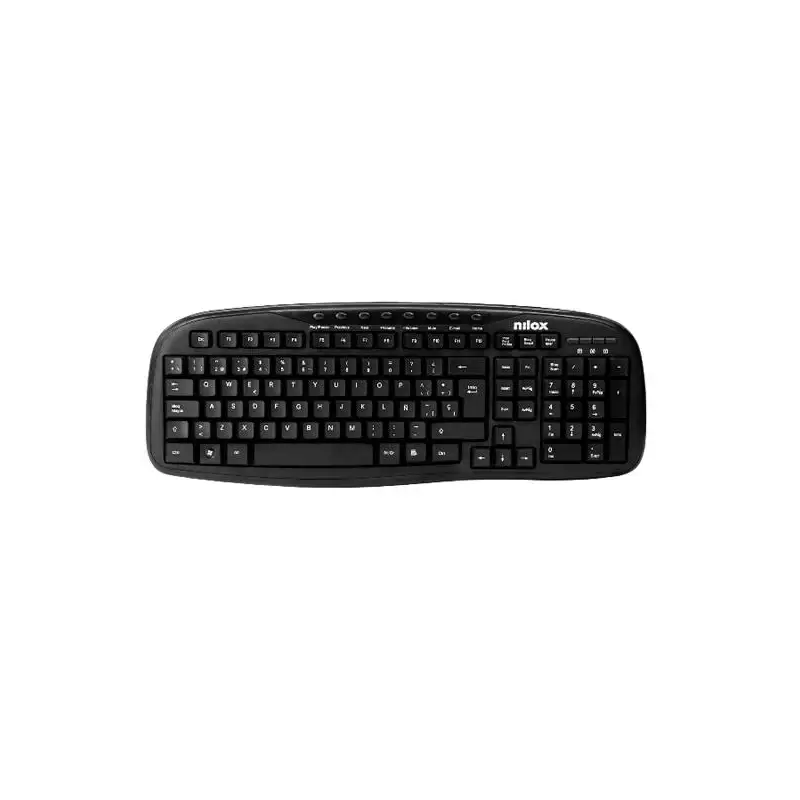 (NXKBE000001) NILOX TECLADO MULTIMEDIA CABLE USB NEGRO