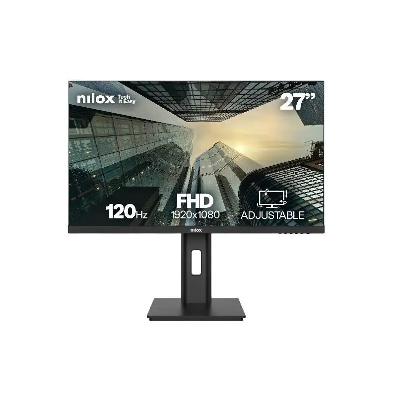(NXM27REG1201) NILOX MONITOR DESKTOP IPS 27" LED 4MS FHD 1920X1080 120HZ 16:9 VGA/HDMI/DP NEGRO