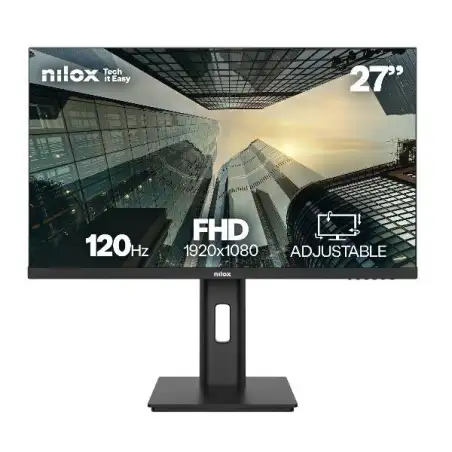 (NXM27REG1201) NILOX MONITOR DESKTOP IPS 27" LED 4MS FHD 1920X1080 120HZ 16:9 VGA/HDMI/DP NEGRO
