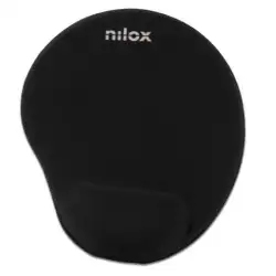 (NXMPE01) NILOX ALFOMBRILLA ERGONOMICA PARA RATON NEGRO
