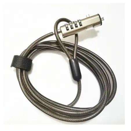 (NXSCN001) NILOX CABLE DE SEGURIDAD PARA PORTÁTIL CON COMBINACIÓN NANO COLOR NEGRO