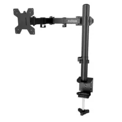 (NXSMA01B) NILOX SOPORTE DE MESA GIRATORIO E INCLINABLE 1 BRAZO HASTA 32" NEGRO