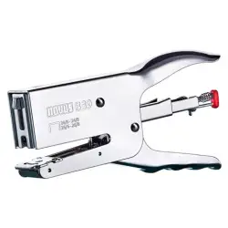 (021-0094) NOVUS GRAPADORA DE TENAZA B 39 ERGONÓMICA METAL CROMADO PLATA