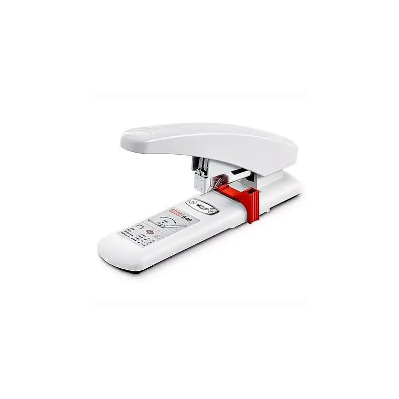 (023-0056) NOVUS GRAPADORA DE GRUESOS B40 ERGONÓMICA GRAN CAPACIDAD  GRIS CLARO 100 HOJAS