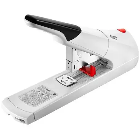 (023-0060) NOVUS GRAPADORA DE GRUESOS B50 ERGONÓMICA GRAN CAPACIDAD DE GRAPADO GRIS CLARO 140 HOJAS