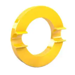 (95551-14822) NOVUS DAHLE 95551 IMÁN MEGA MAGNET CÍRCULO XL Ø8CM C/ENGANCHE AMARILLO
