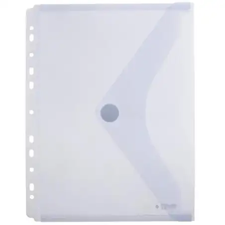 (35361) OFFICE BOX CARPETA SOBRE CON VELCRO CLASSIC A4+ MULTITALADRO PLÁSTICO TOUCH CRISTAL