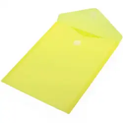 (90053) OFFICE BOX CARPETA SOBRE CIERRE C/VELCRO CLASSIC A4+ VERTICAL PLÁSTICO AMARILLO TRANSLÚCIDO