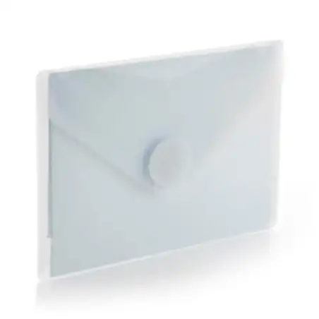 (91261) OFFICE BOX SOBRE CON VELCRO V-LOCK A7 HORIZONTAL CLASSIC PP CRISTAL TRANSLÚCIDO